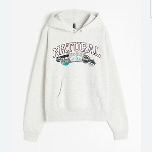 H&M Printed Hoodie Medium